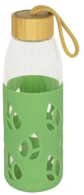 Pebbly PKV-023 Sklenená fľaša so silikónovým obalom 550 ml