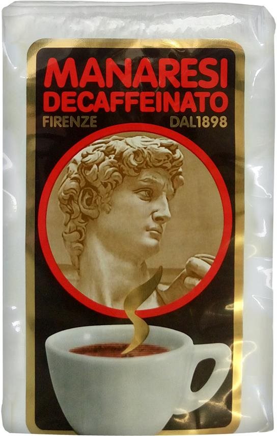 Manaresi bezkofeínová mletá káva, 250 g