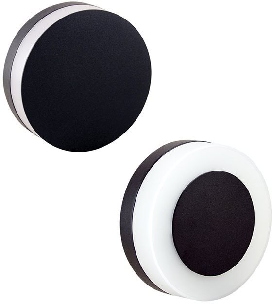 McLED LED svietidlo Draco R, 9 W, 3000 K, IP65, čierna farba