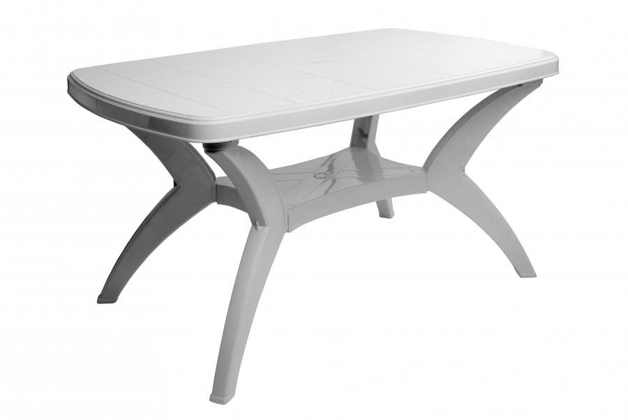 MEGA PLAST Stôl záhradný MODELLO biely 140 cm