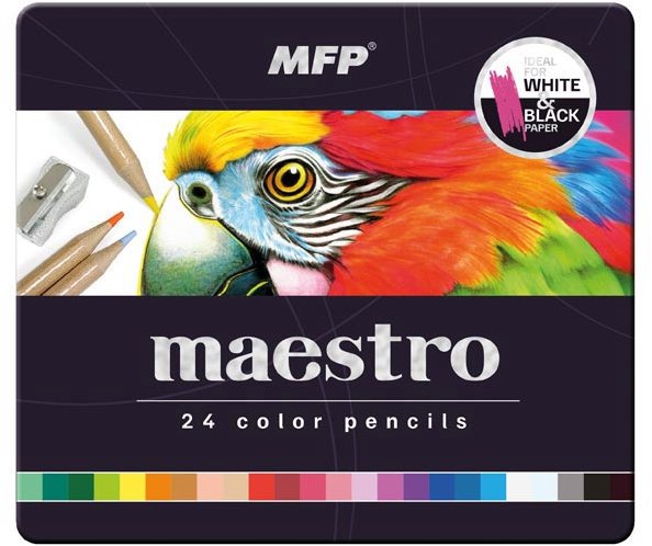 MFP Maestro kovová krabička 24 farieb
