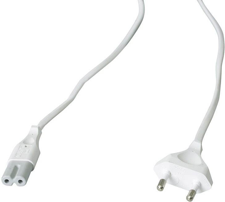 OEM napájací 230 V 2-pinový, 1,8 m, biely