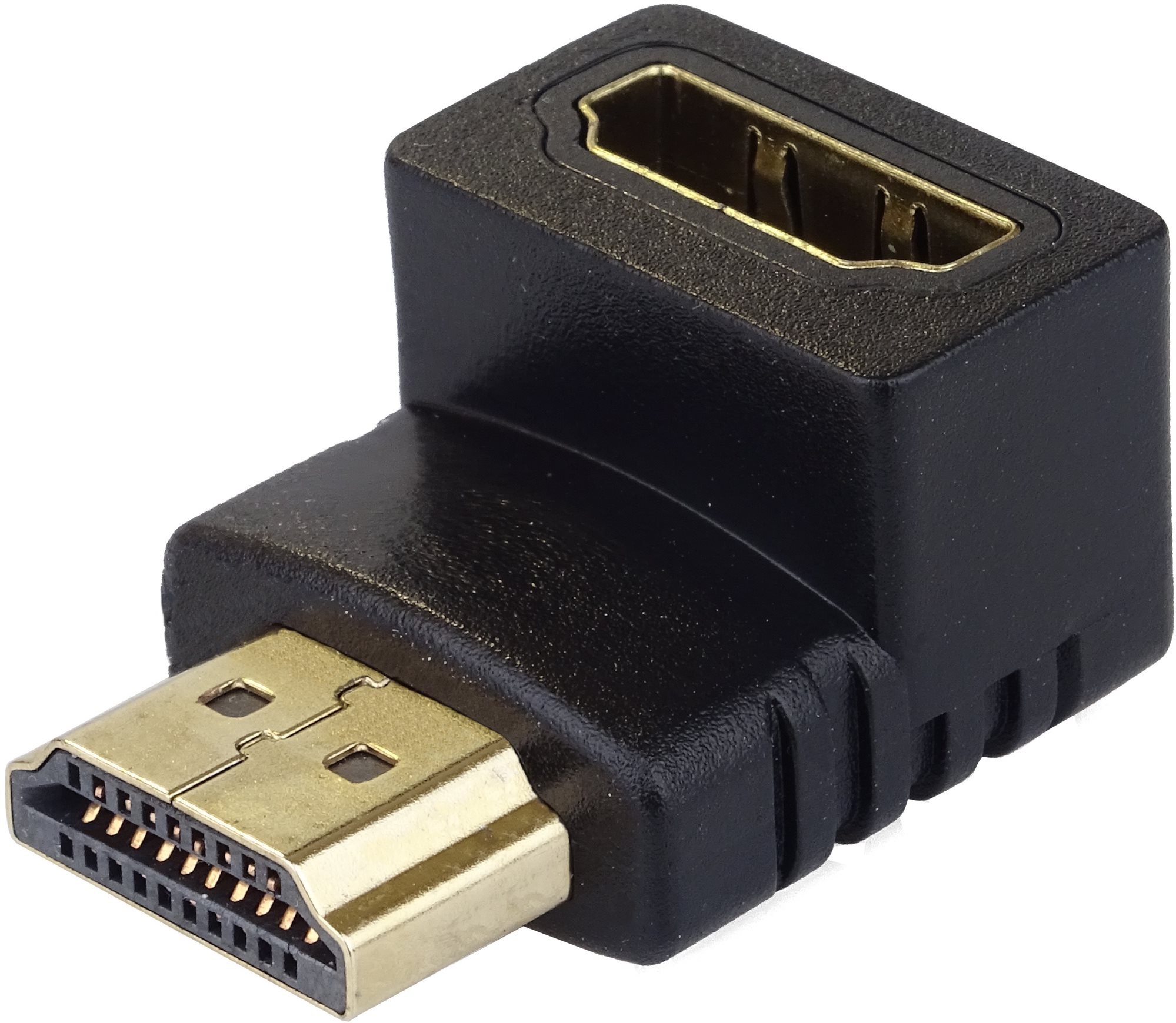 PremiumCord HDMI M --> HDMI F, podpora 1080p HDTV - zahnutá