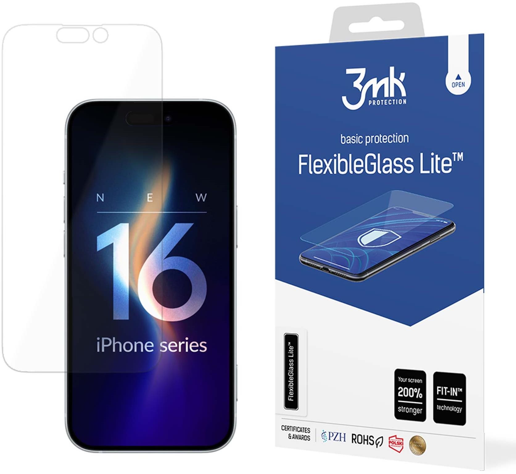 3MK FlexibleGlass Lite na Apple iPhone 16 Pro