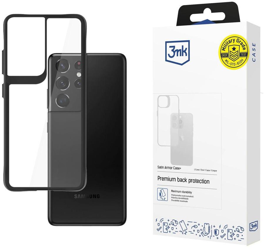 3MK Satin Armor Case+ na Samsung Galaxy S21 Ultra 5G