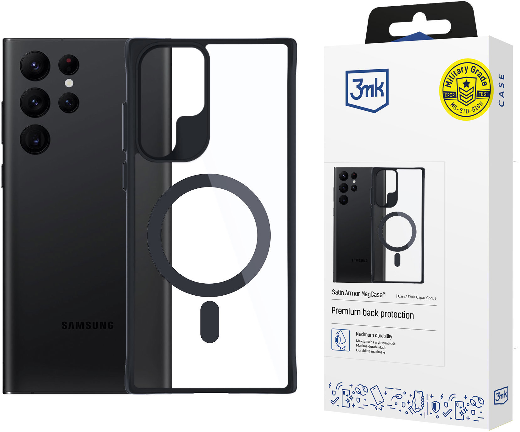 3MK Satin Armor MagCase pre Samsung Galaxy S22 Ultra 5G