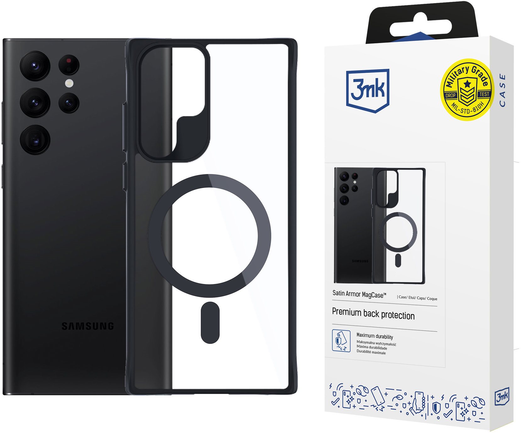 3MK Satin Armor MagCase pre Samsung Galaxy S23 Ultra