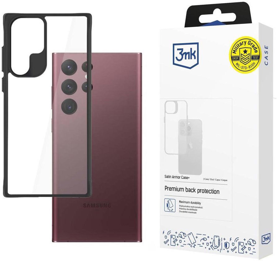 3MK Satin Armor Case+ na Samsung Galaxy S22 Ultra (SM-S908)