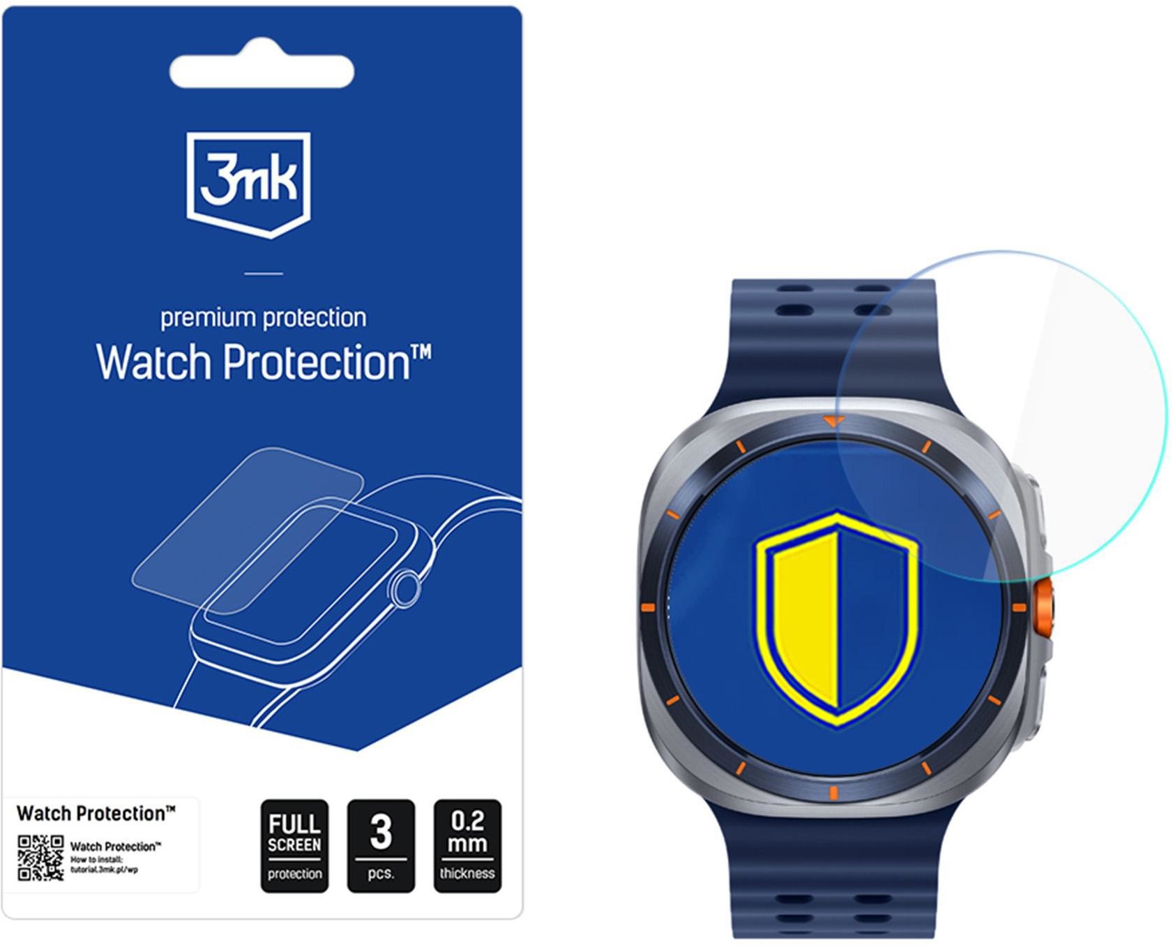 3MK Watch Protection FlexibleGlass na Samsung Galaxy Watch Ultra 2025