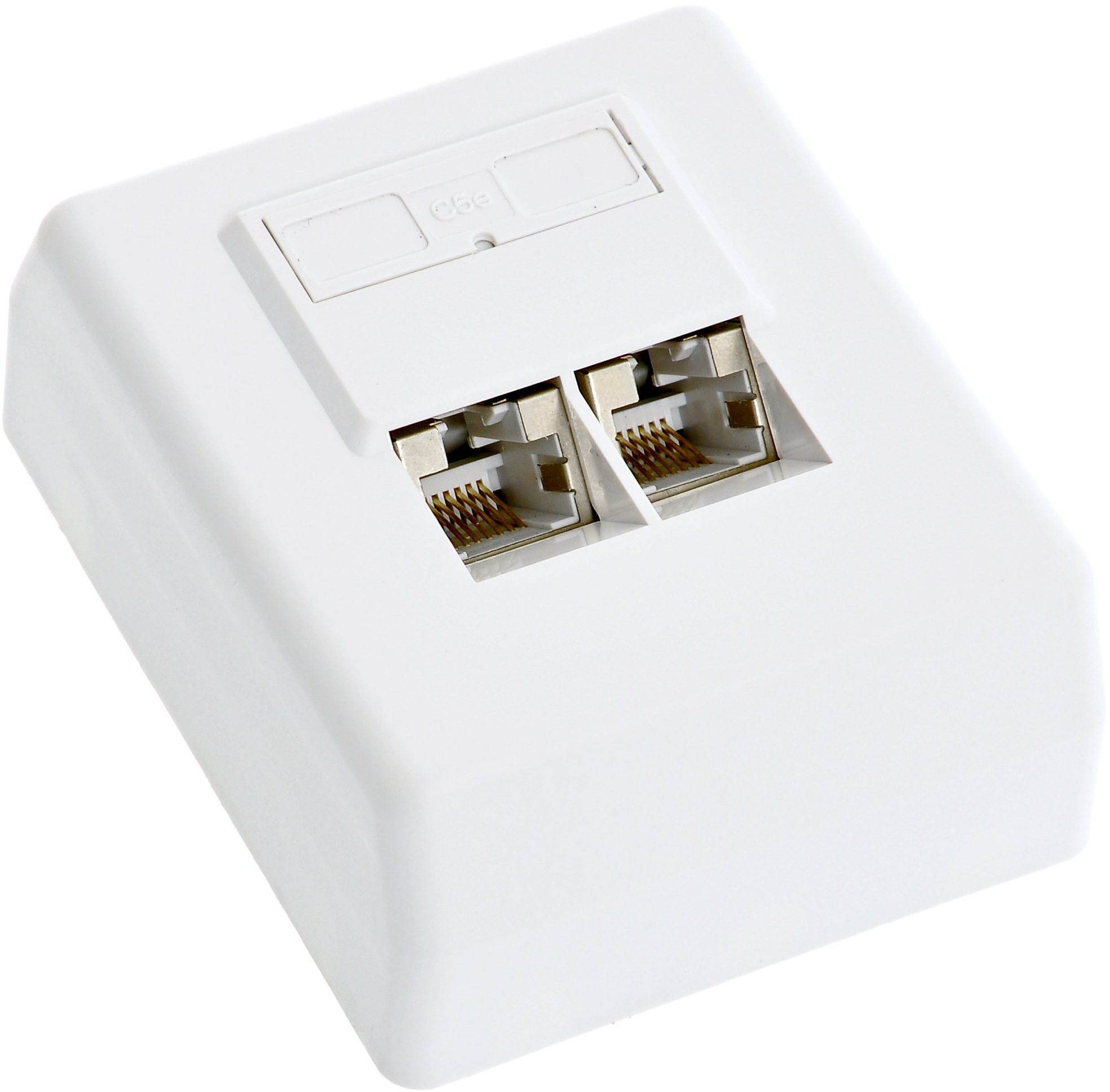 Datacom, CAT5E, STP, 2× RJ45, na omietku