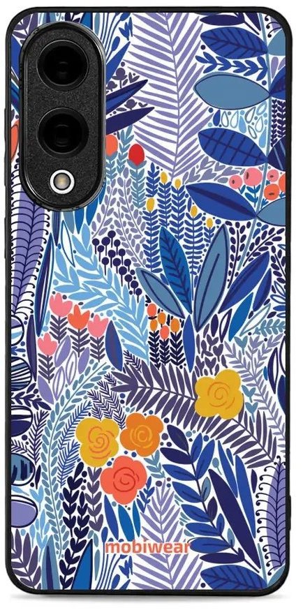 Mobiwear Glossy lesklý pre Samsung Galaxy S25 Edge - Modrá kvetena