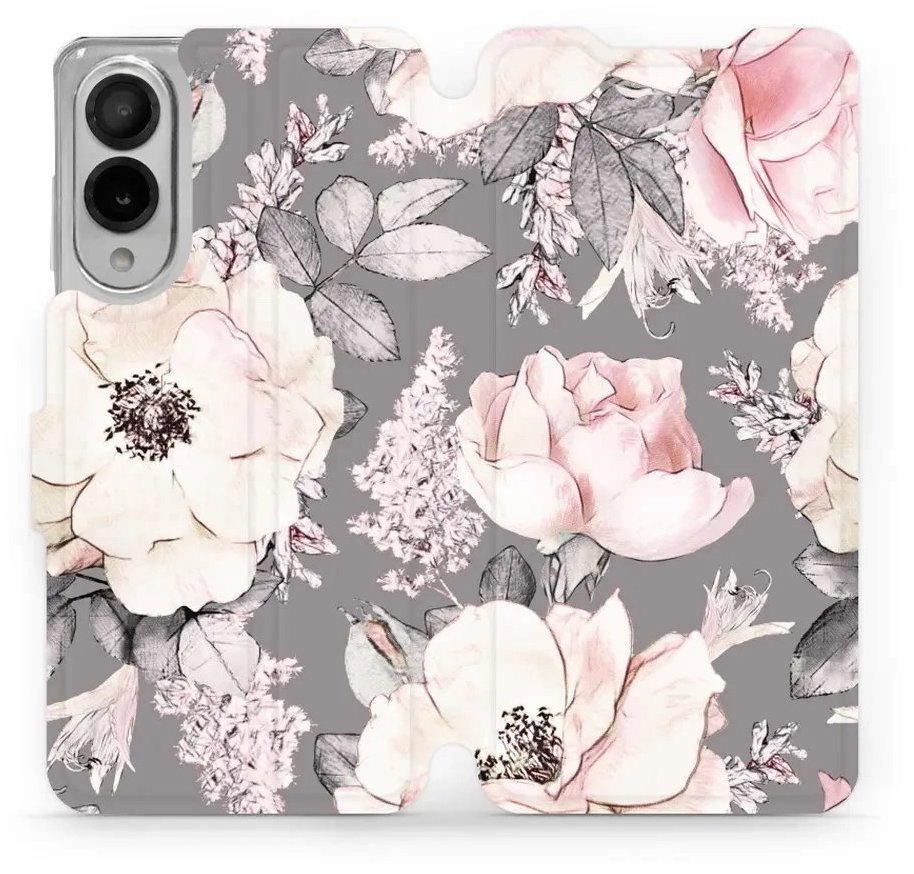 Mobiwear flip knižkové pre Samsung Galaxy S25 Edge - Kvety