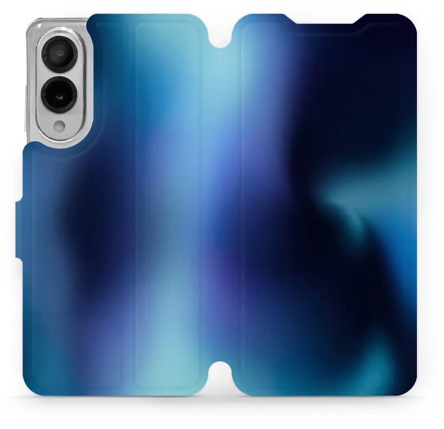 Mobiwear flip knižkové pre Samsung Galaxy S25 Edge - Modrý odtieň