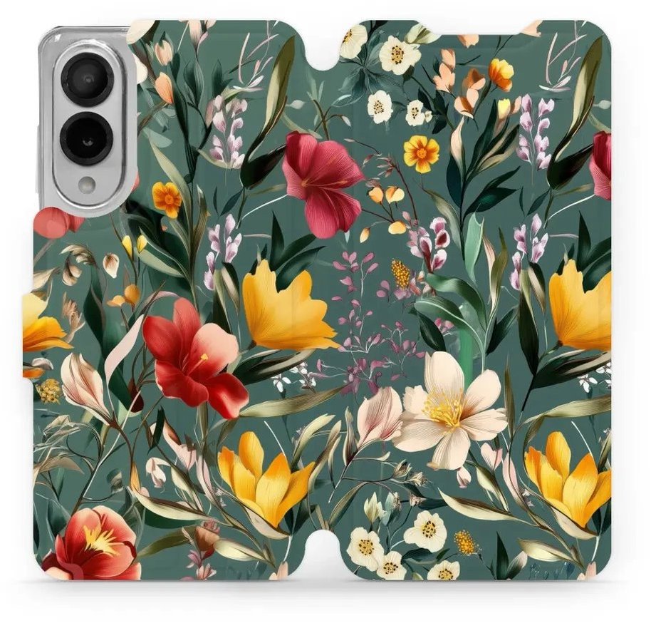Mobiwear flip knižkové pre Samsung Galaxy S25 Edge - Zelená lúka
