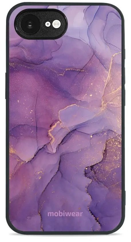 Mobiwear Glossy lesklý pre Apple iPhone 16e - Fialový mramor