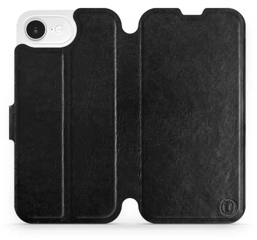 Mobiwear flip knižkové pre Apple iPhone 16e - Čierne