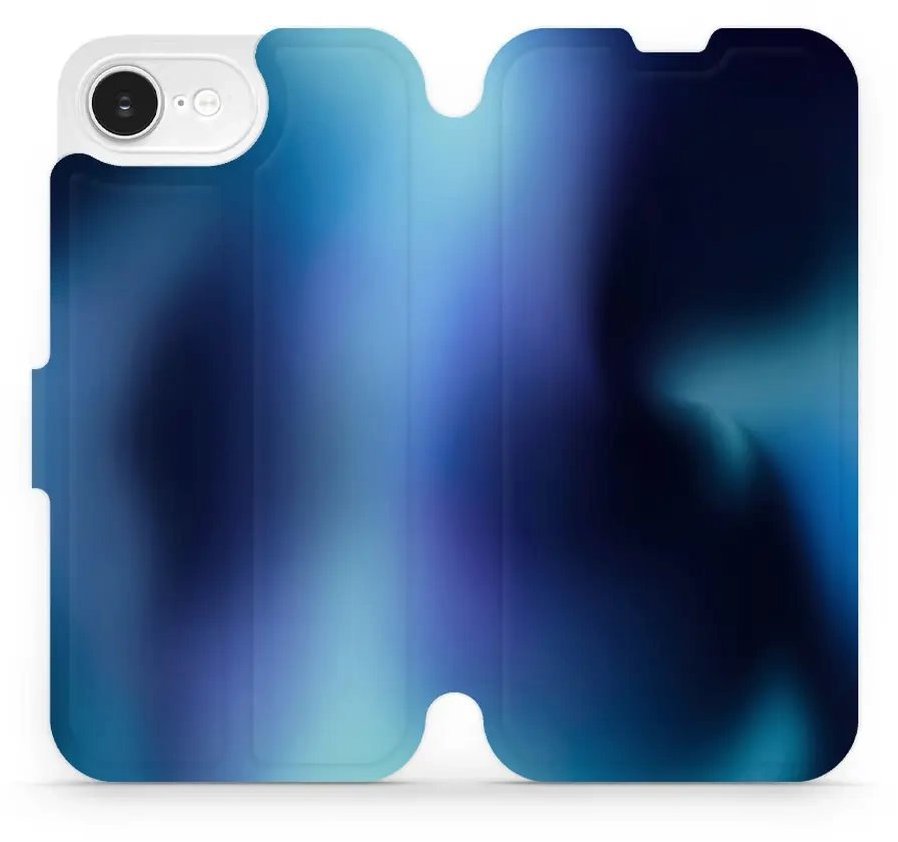 Mobiwear flip knižkové pre Apple iPhone 16e - Modrý odtieň