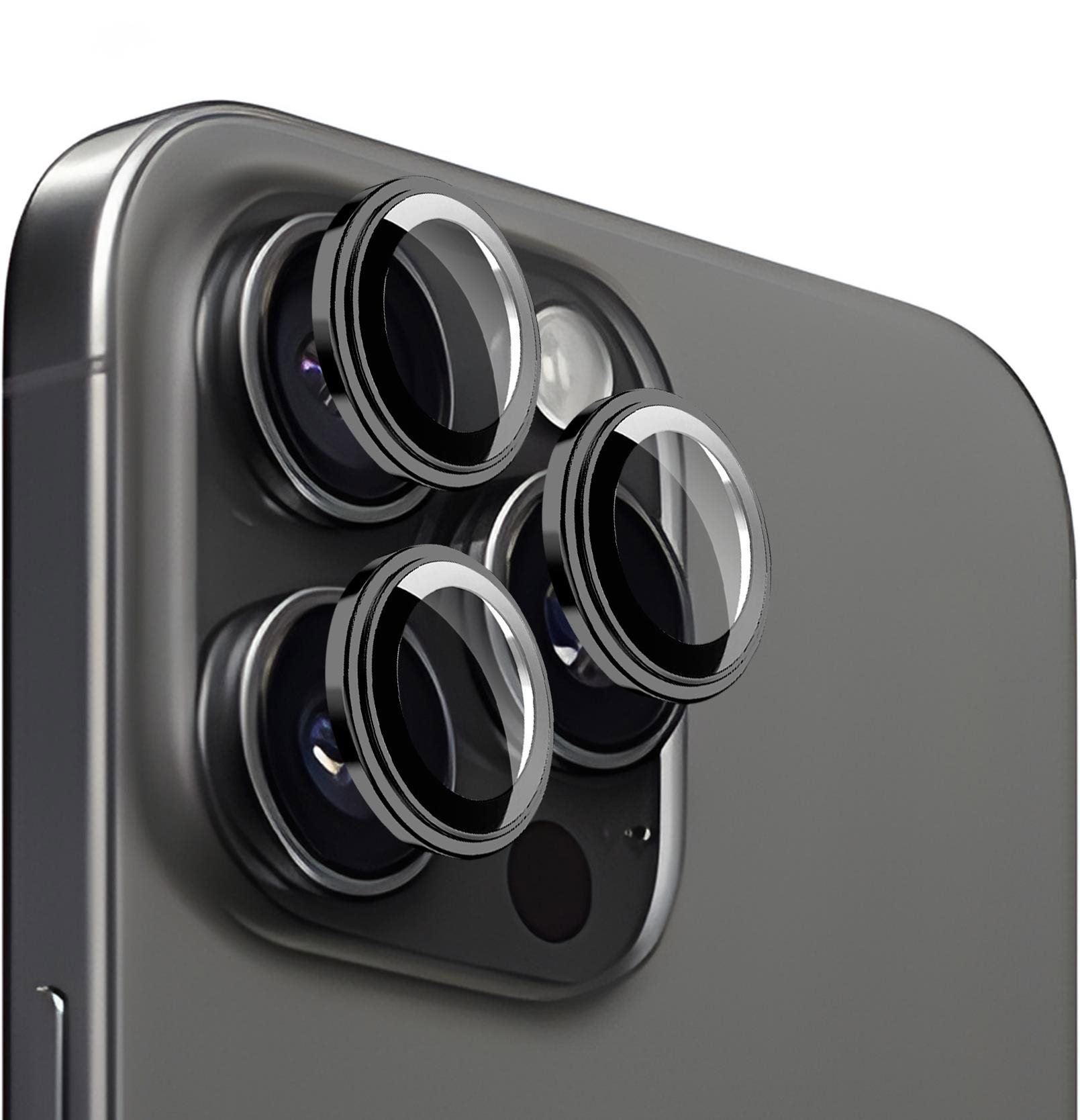 Mobile Origin Easy Lens Guards Black iPhone 15 Pro/15 Pro Max