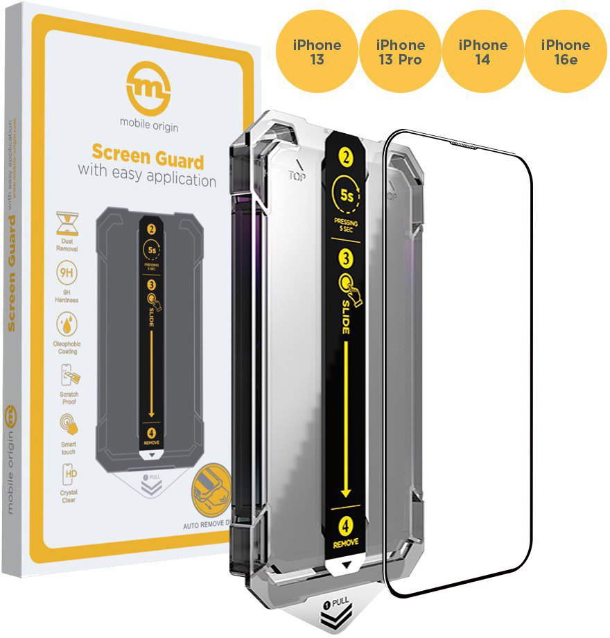 Mobile Origin Screen Guard iPhone 16e/14/13/13 Pro s aplikátorom