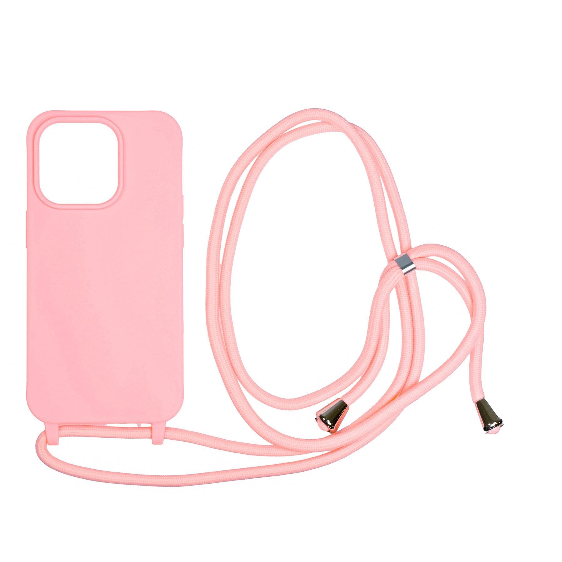 Mobile Origin Lanyard Case Pink iPhone 14 Pro