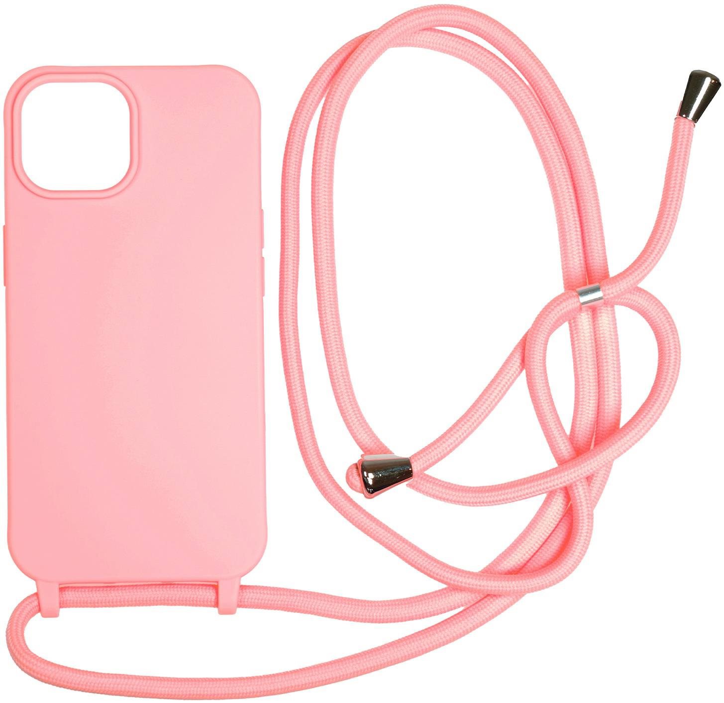Mobile Origin Lanyard Case Pink iPhone 15