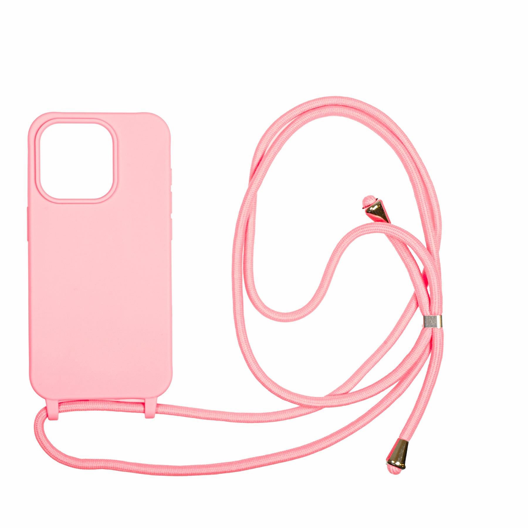 Mobile Origin Lanyard Case Pink iPhone 15 Pro