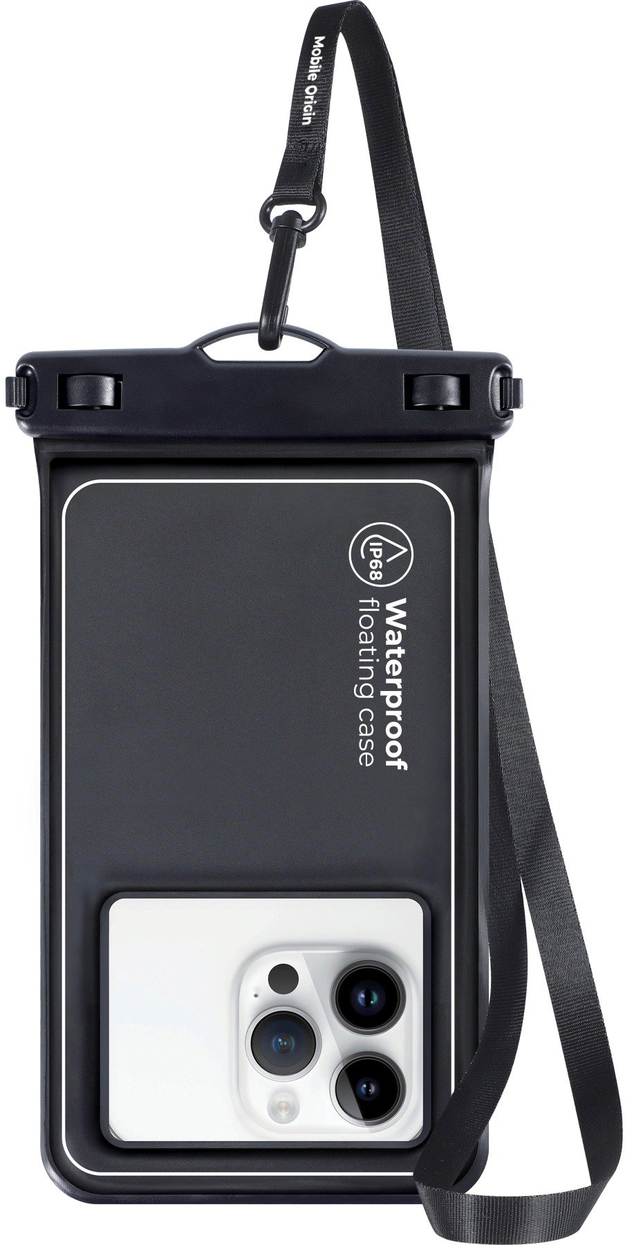 Mobile Origin Waterproof Floating Case 6.5" Black / White