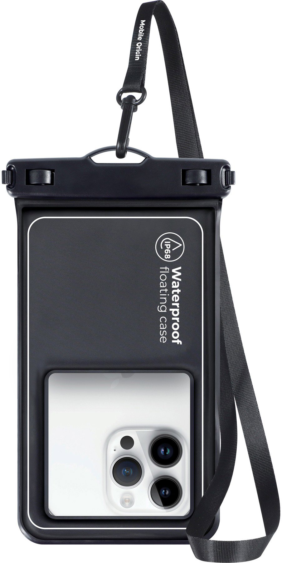 Mobile Origin Waterproof Floating Case 6.8" Black / White