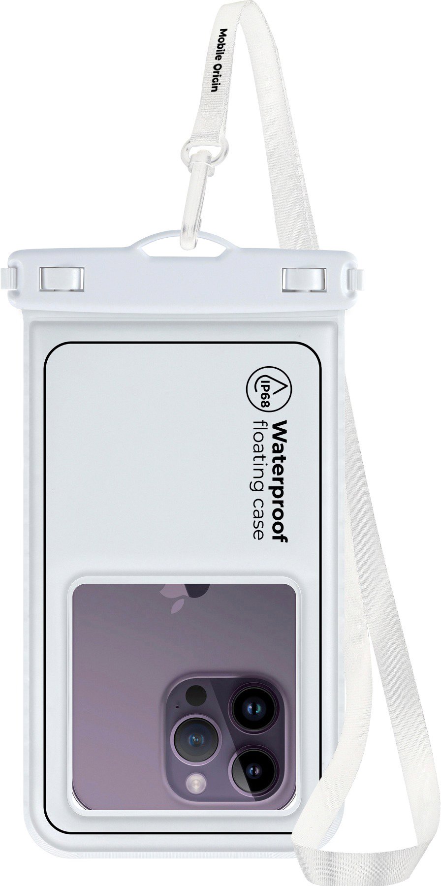 Mobile Origin Waterproof Floating Case 6.8" White / Black