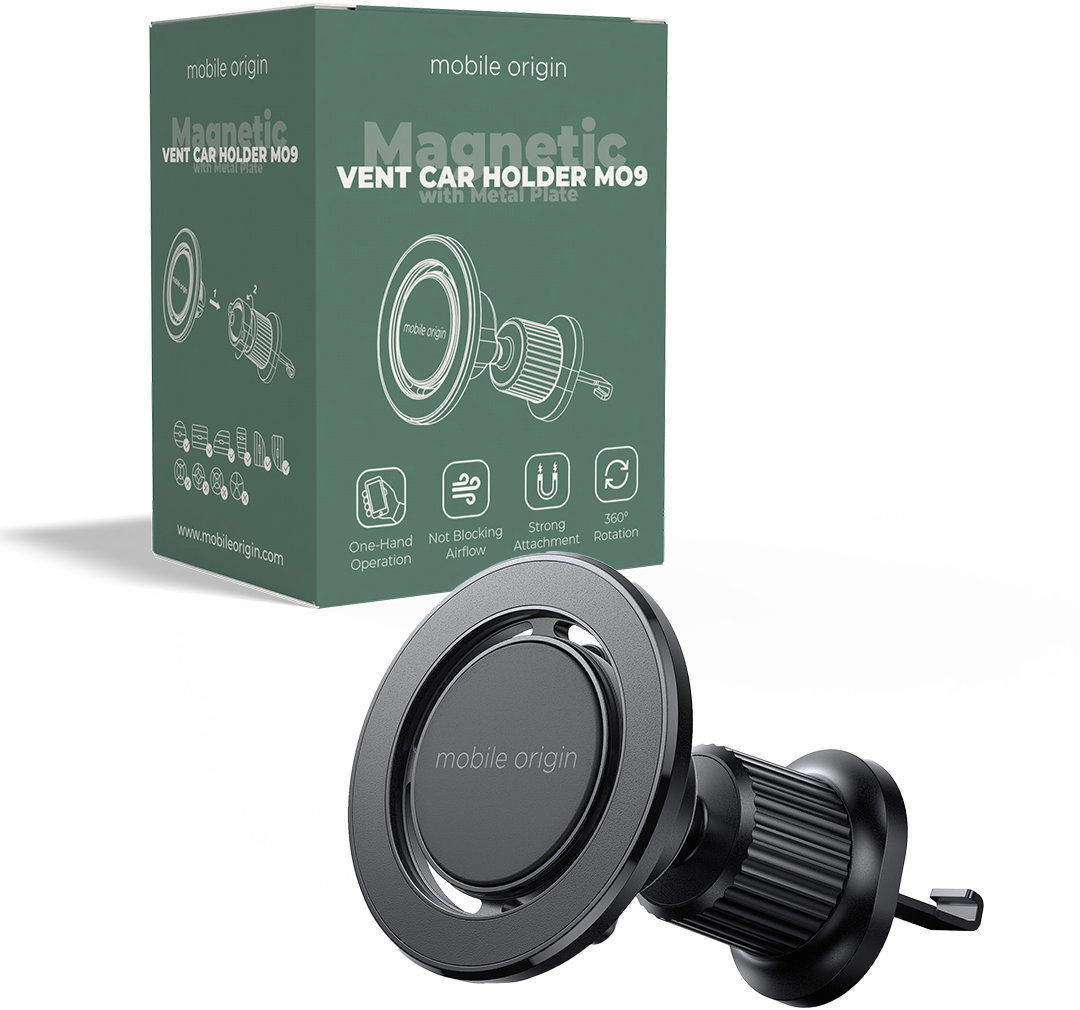 Mobile Origin Magnetic Vent Car Holder MO9 with Metal Plate