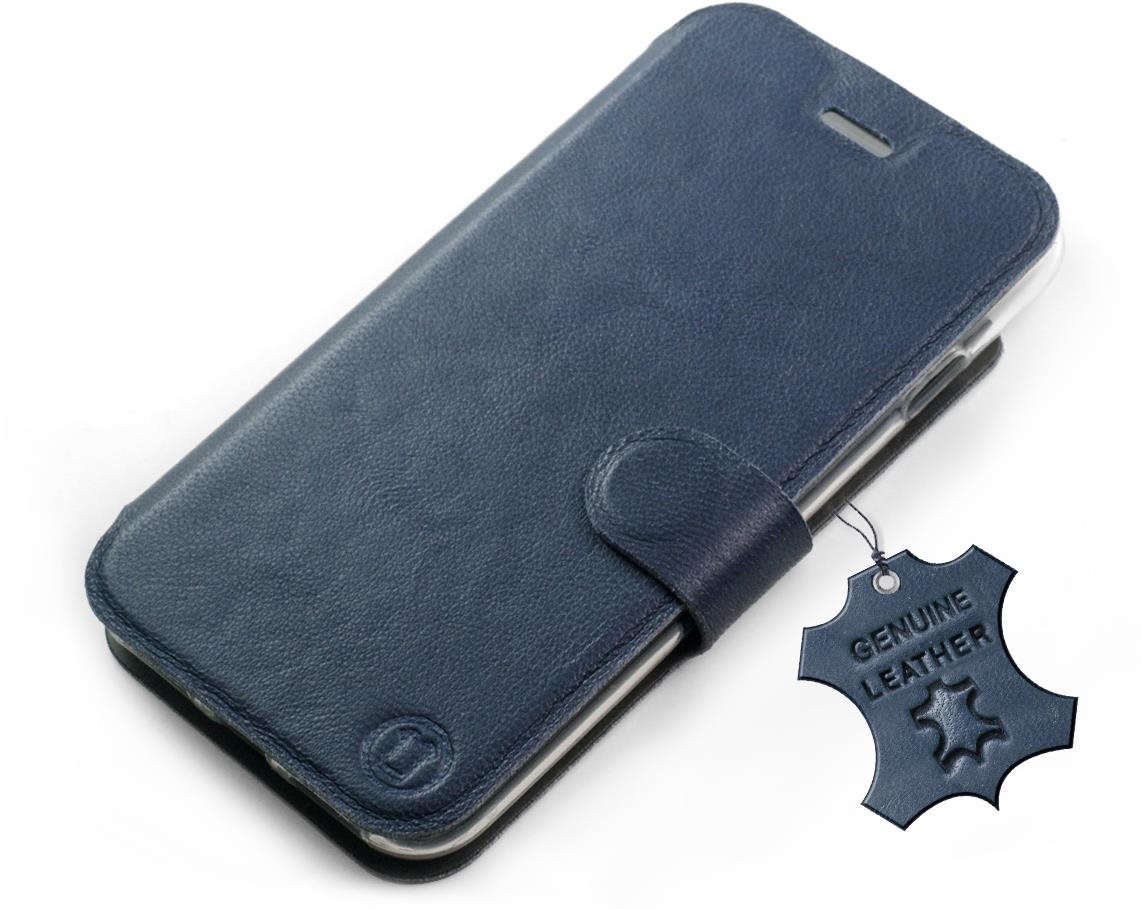 Mobiwear kožené flip na Samsung Galaxy S23 – Modré