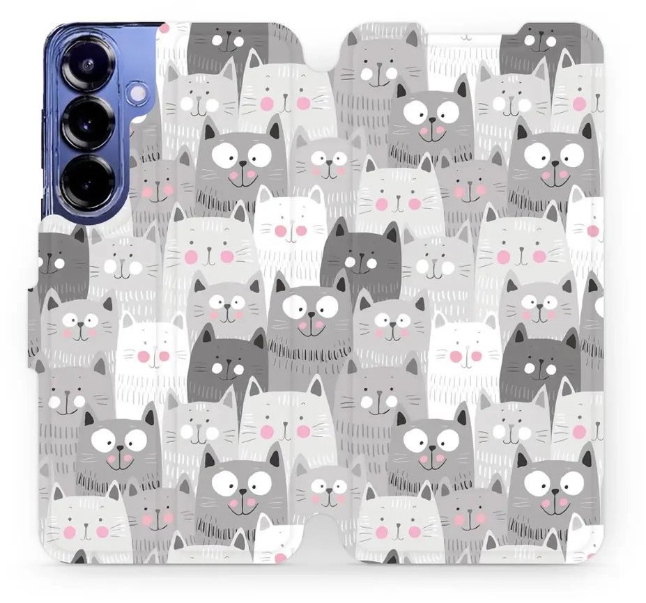 Mobiwear flip knižkové pre Samsung Galaxy S25 Plus - Mačičky