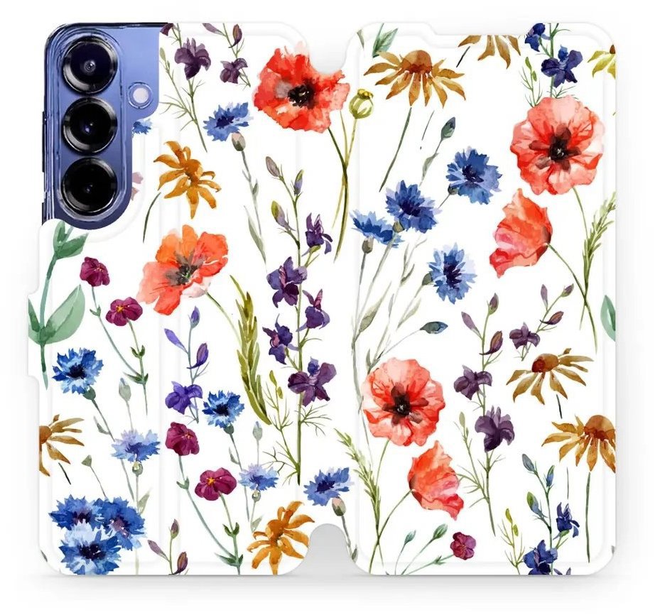 Mobiwear flip knižkové pre Samsung Galaxy S25 Plus - Kvitne