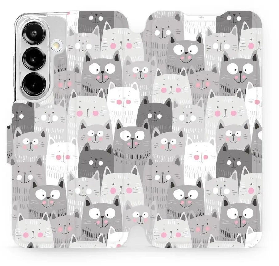 Mobiwear flip knižkové pre Samsung Galaxy S25 - Mačičky