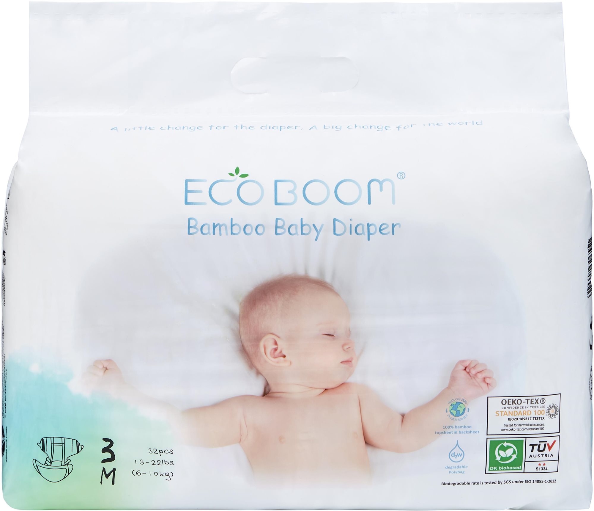Eco Boom Plienky z bambusu a aloe vera XL