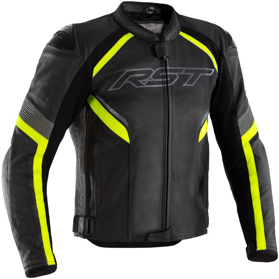 RST Pánska kožená bunda SABRE CE/2530, flo žltá, veľkosť 2XL