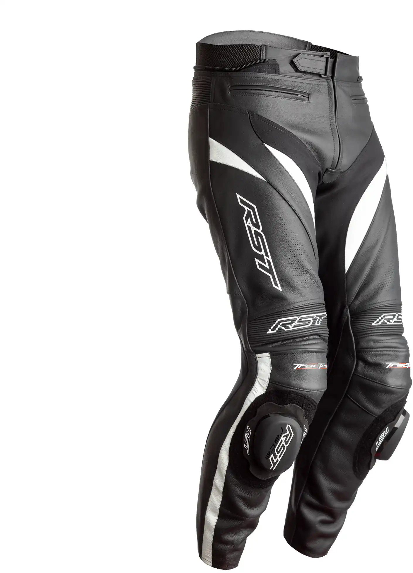 RST Pánske kožené nohavice TRACTECH EVO 4 CE/JN 2358, biele, veľ. 36