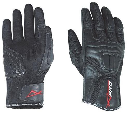 A-PRO KEYMONT čierne kožené moto rukavice XS