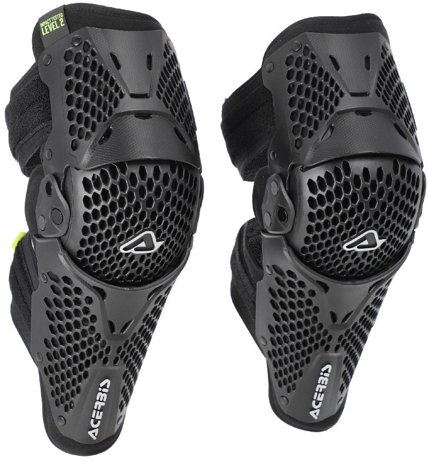 ACERBIS K035 BK – čierne kĺbové chrániče kolien