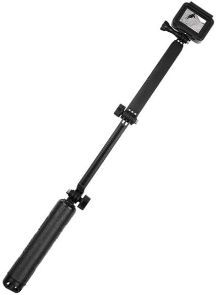 Telesin Monopod vodotesná selfie tyč na športové kamery, čierna