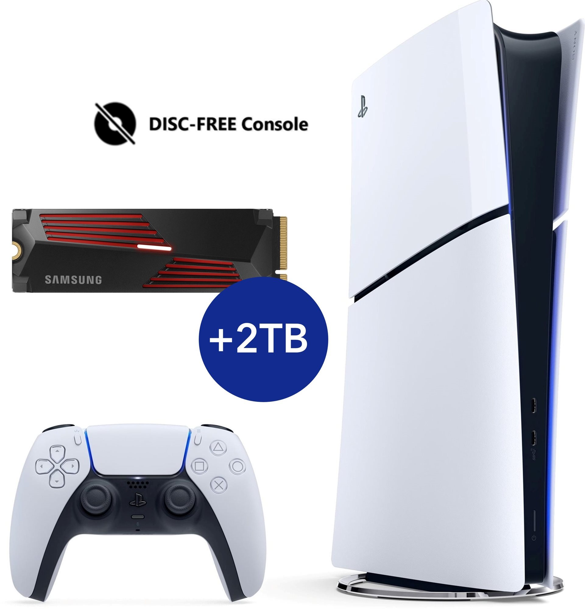 PlayStation 5 (Slim) Digital Edition + 2 TB SSD