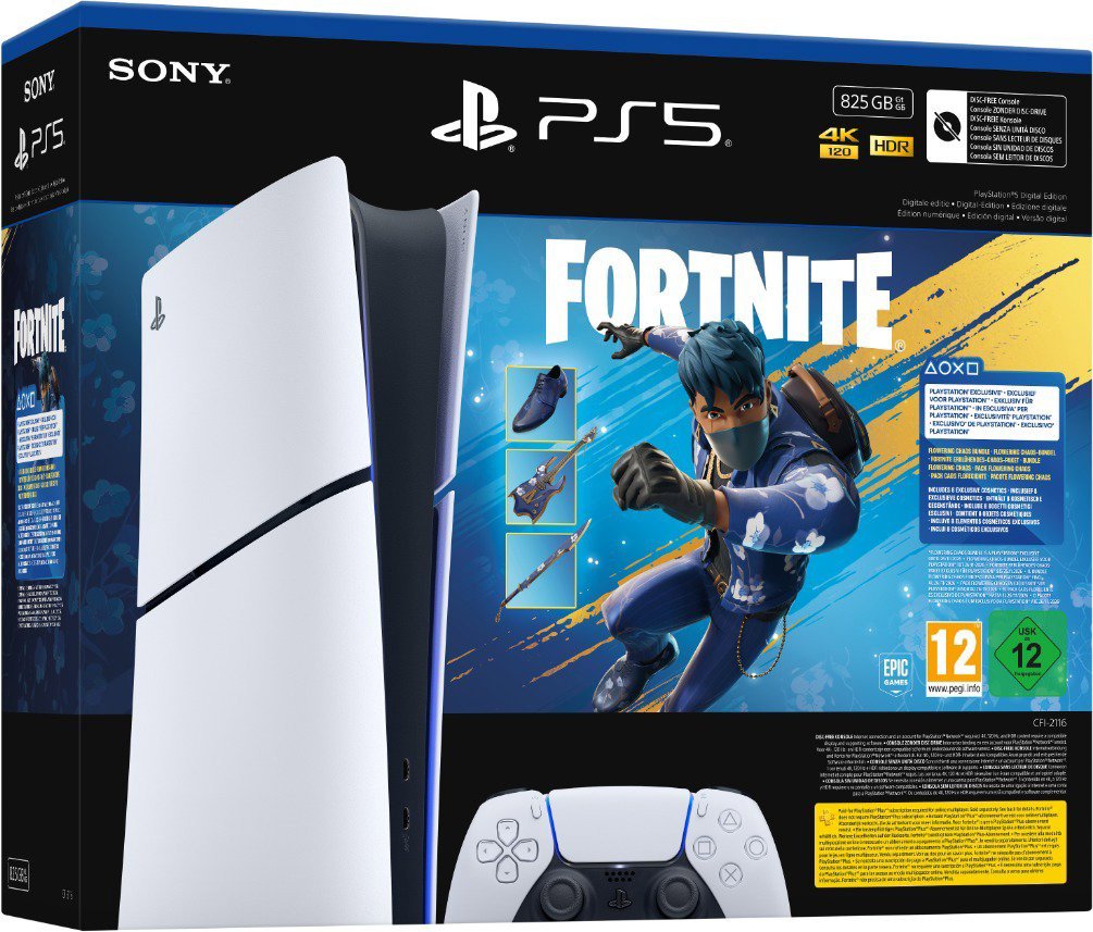 PlayStation 5 (Slim) Digital Edition – 825 GB + Fortnite