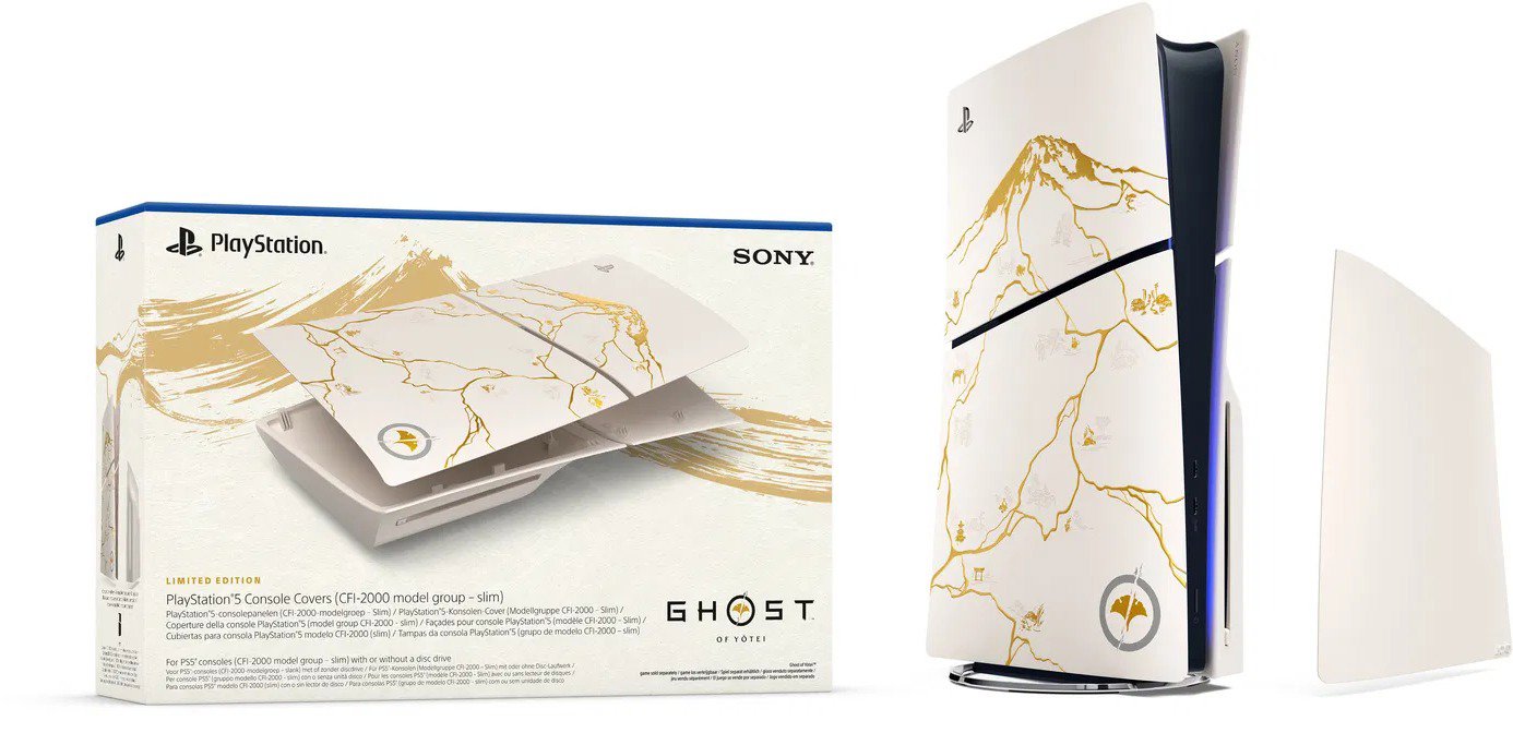 PlayStation 5 Console Cover - Ghost of Yotei: Gold Limited Edition