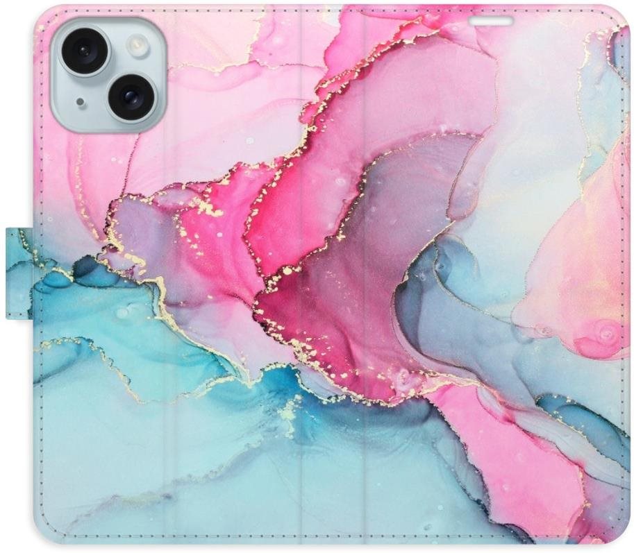 iSaprio PinkBlue Marble na iPhone 15