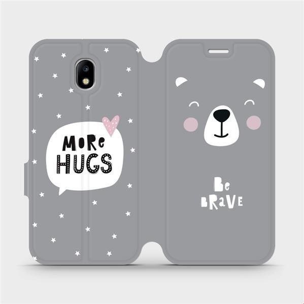 Flipové puzdro na mobil Samsung Galaxy J5 2017 – MH06P Be brave – more hugs