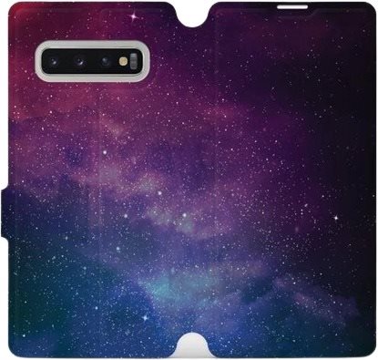 Flipové puzdro na mobil Samsung Galaxy S10 Plus – V147P Hmlovina