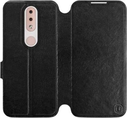 Flipové puzdro na mobil Nokia 4.2 vo vyhotovení Black & Gray so sivým vnútrom