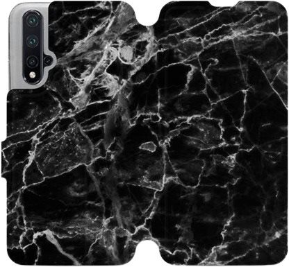 Flipové puzdro na mobil Honor 20 – V056P Čierny mramor