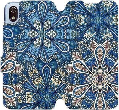 Flipové puzdro na mobil Xiaomi Redmi 7A – V108P Modré mandala kvety