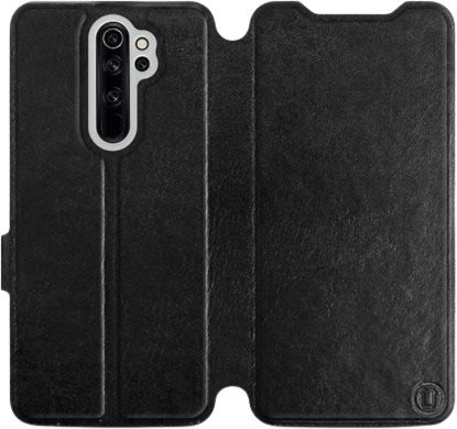 Flipové puzdro na mobil Xiaomi Redmi Note 8 Pro vo vyhotovení Black & Gray so sivým vnútrom